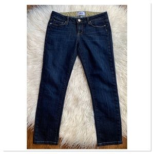 Paige Skyline Ankle Peg Jeans Super Rebellious Dark Blue Size 26